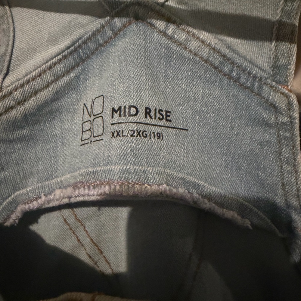 NOBO Light Blue Distressed Denim Overalls - Relaxed Fit - Picture 2 of 2